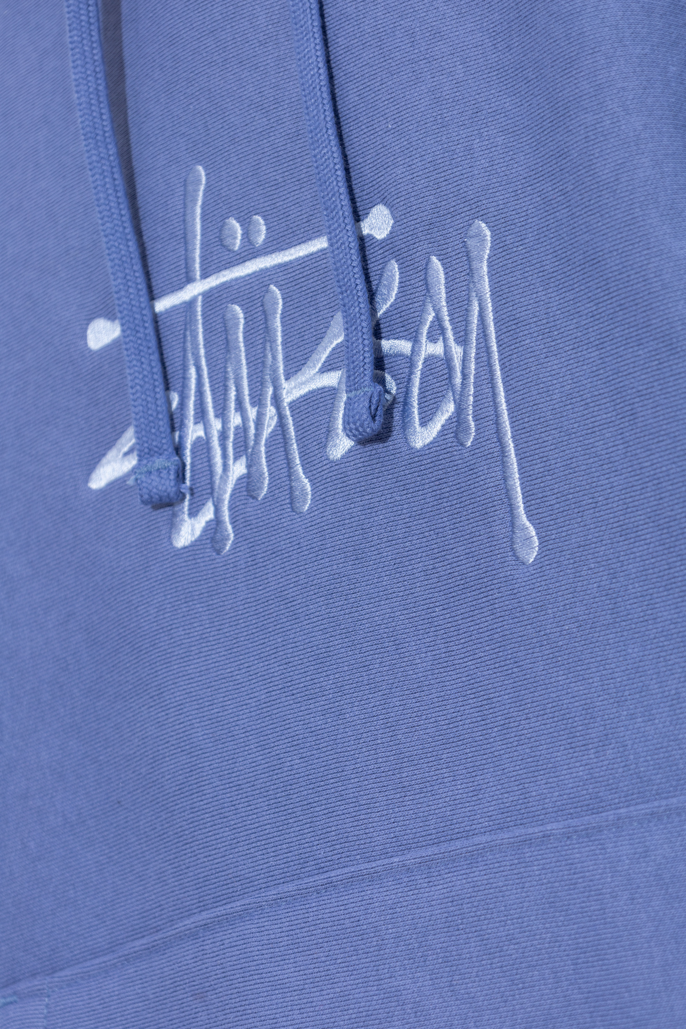 Blue Hoodie with logo Stussy - Vitkac GB